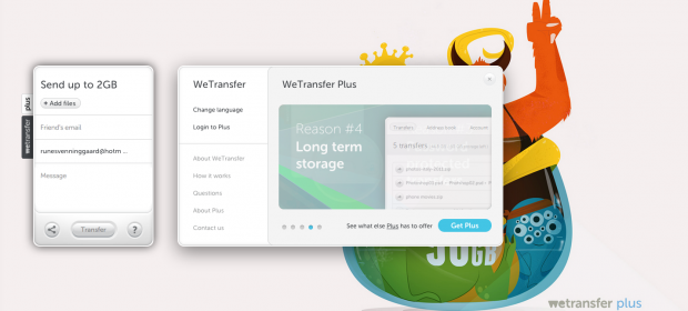 Med Wetransfer kan du sende store filer nemt og hurtigt - Gratis